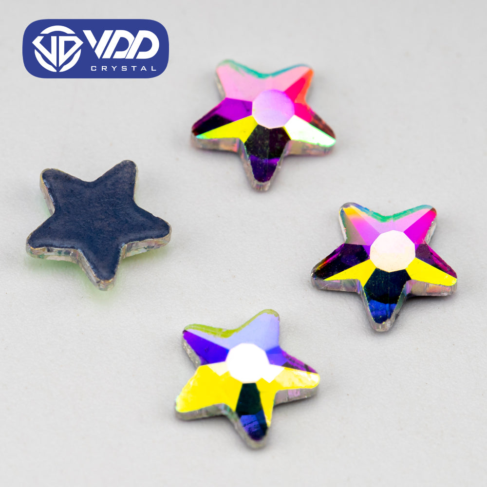 VDD 2306-7mm Wholesale 1440Pcs Rectangle Glass Rhinestones Crystal AB Flatback HotFix Strass Shape 3D Stones For Nail Art DIY Decorations