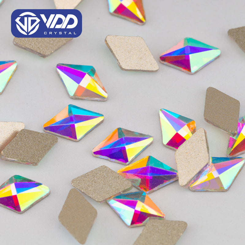 VDD 5x8mm - SAB26 100/500/1440Pcs Glass Shape Crystal Rhinestones Crystal AB Flatback Glitter Stones For DIY Nail Art Decorations SAB Series