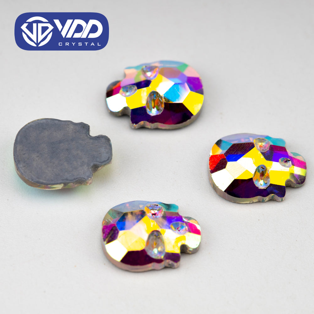 VDD 2401-8x10mm Wholesale 1440Pcs Rectangle Glass Rhinestones Crystal AB Flatback HotFix Strass Shape 3D Stones For Nail Art DIY Decorations