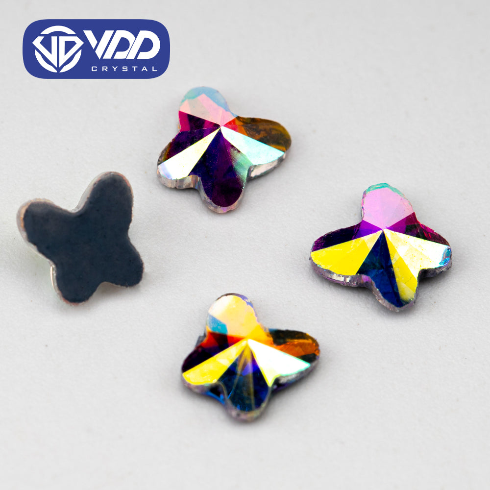 VDD 2501-5mm Wholesale 1440Pcs Rectangle Glass Rhinestones Crystal AB Flatback HotFix Strass Shape 3D Stones For Nail Art DIY Decorations