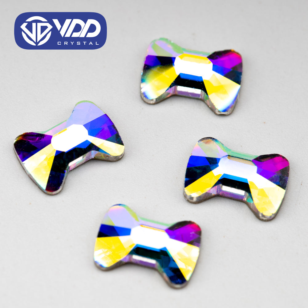 VDD 2702-7x9mm Wholesale 1440Pcs Rectangle Glass Rhinestones Crystal AB Flatback HotFix Strass Shape 3D Stones For Nail Art DIY Decoration