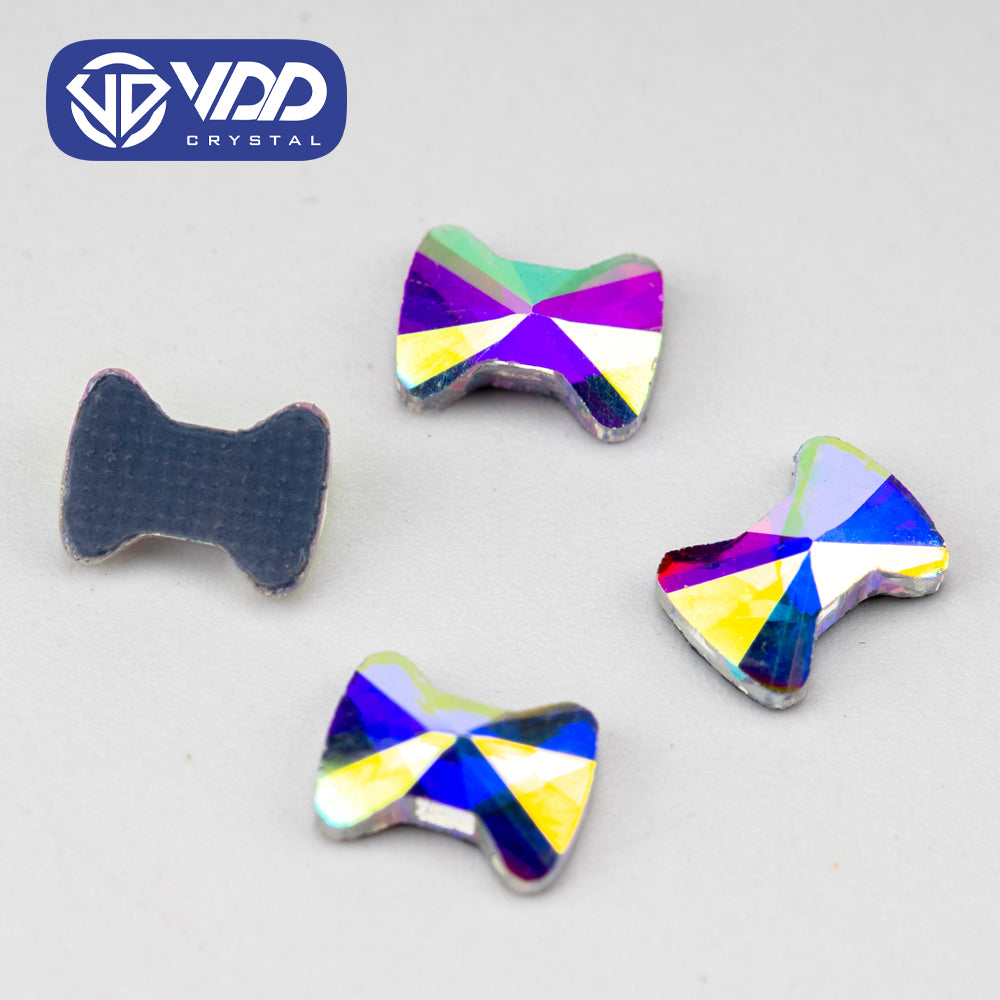 VDD 2704-4x6mm Wholesale 1440Pcs Rectangle Glass Rhinestones Crystal AB Flatback HotFix Strass Shape 3D Stones For Nail Art DIY Decoration