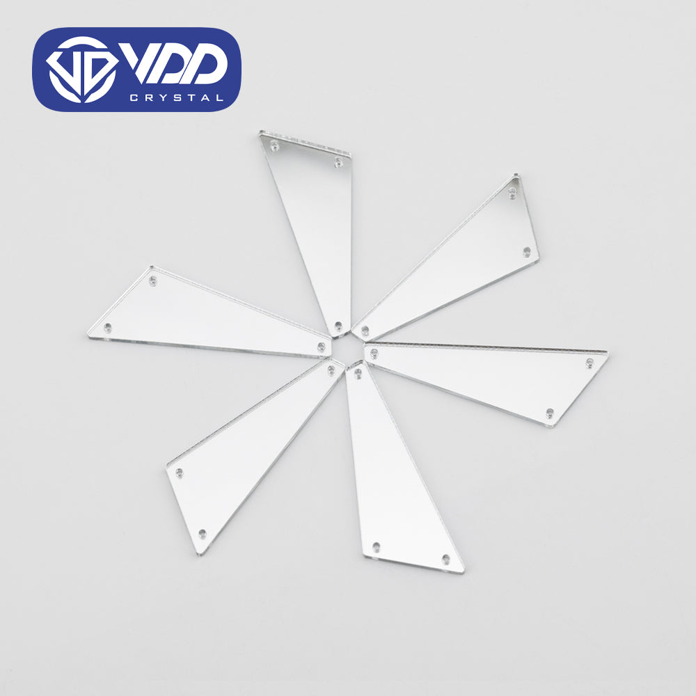 VDD 30/60/200Pcs S-49x17mm White Acrylic Mirror Sewing Rhinestones Sew On DIY Crafts Flat Back Sewing For Garment Decorations