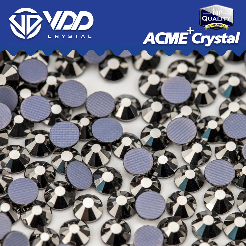 VDD 065 Hematite ACME+Series AAAAA Top Quality Hot-Fix Glass Crystal Rhinestones Flatback Strass Stones