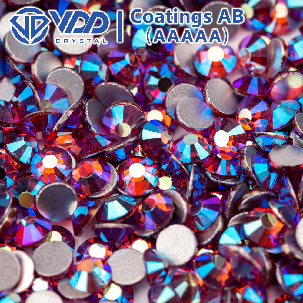VDD 099 Rose AB Ocean Series High Quality Non-hotfix Glass Crystal Rhinestones Flatback Strass Stones
