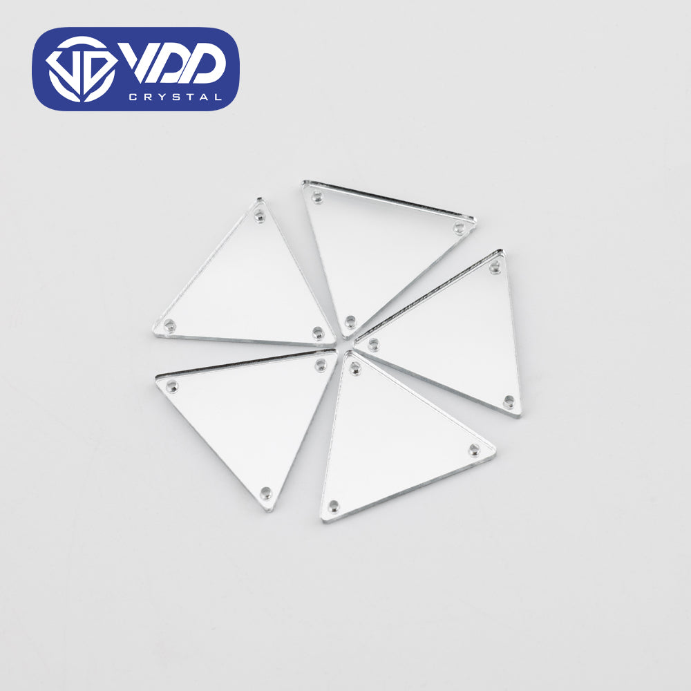 VDD 30/60/200Pcs D-28x25mm White Acrylic Mirror Sewing Rhinestones Sew On DIY Crafts Flat Back Sewing For Garment Decorations
