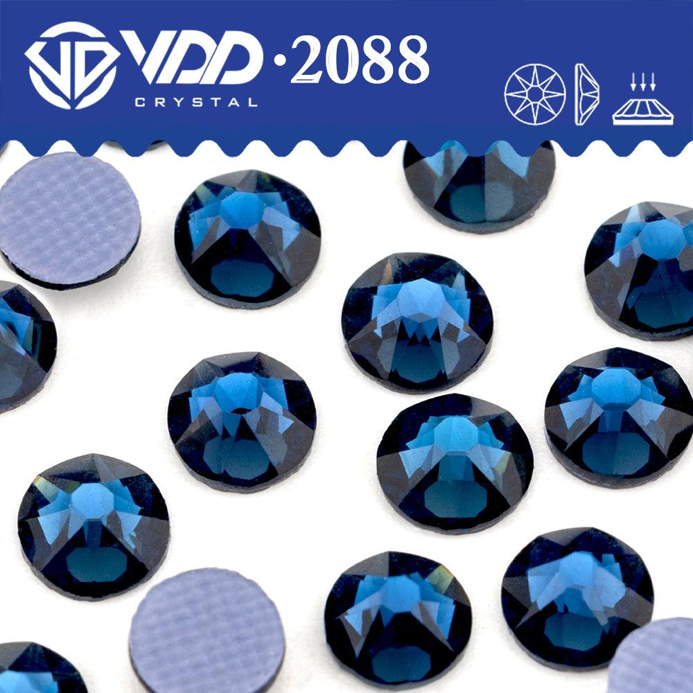 VDD 031 Montana SS16-SS30 High Quality Hot-Fix Glass 2088 Rhinestones Crystal Flatback 8 Big 8 Small DIY Clothes Decoration