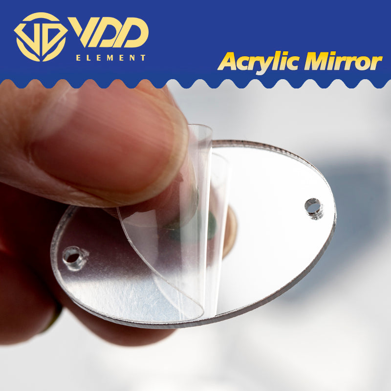 VDD 30/60/200Pcs MixSize White Acrylic Mirror Sewing Rhinestones Sew On DIY Crafts FlatBack Sewing Stones For Garment Decorations