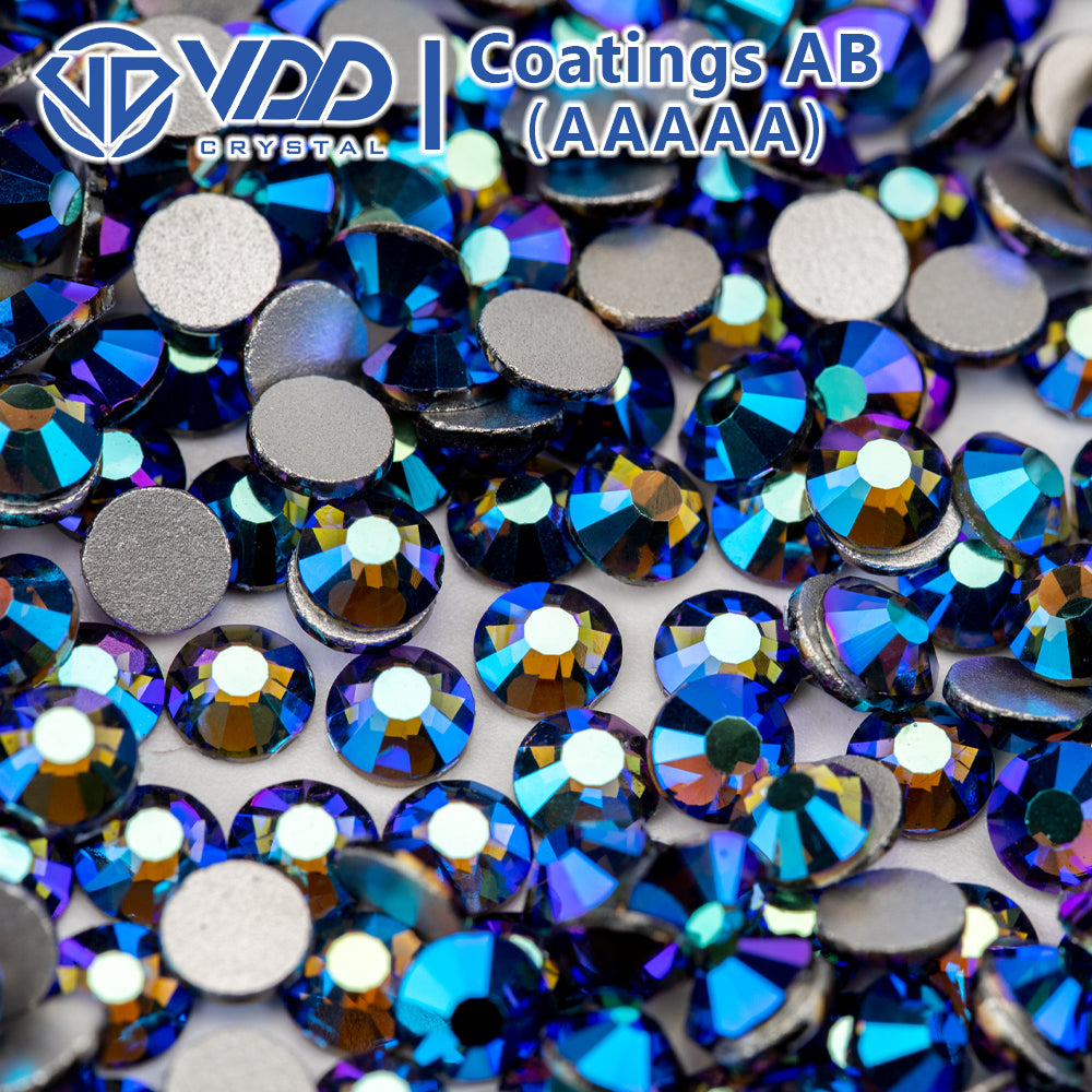VDD 076 Black Diamond AB Ocean Series High Quality Non-hotfix Glass Crystal Rhinestones Flatback Strass Stones