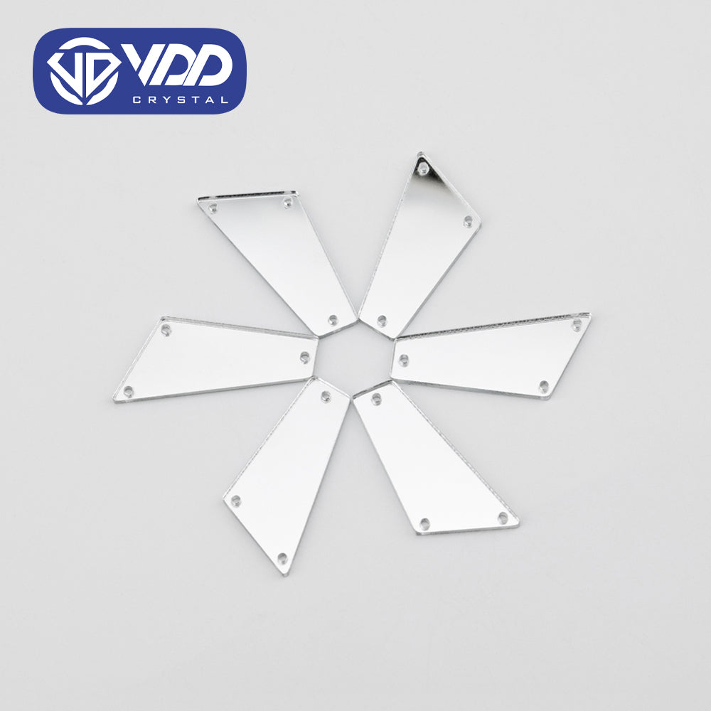 VDD 30/60/200Pcs Q-40x16mm White Acrylic Mirror Sewing Rhinestones Sew On DIY Crafts Flat Back Sewing For Garment Decorations
