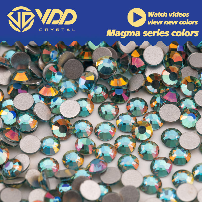 VDD 353 Magma Aquamarine Ocean Series High Quality Non-hotfix Glass Crystal Rhinestones Flatback Strass Stones