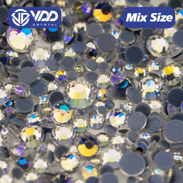 VDD 061 Moon Shadow Wholesale SS6-SS30 Hotfix Mix Size Glass Rhinestone Crystal Flat Back High Quality Strass Stones For DIY Clothes Accessories