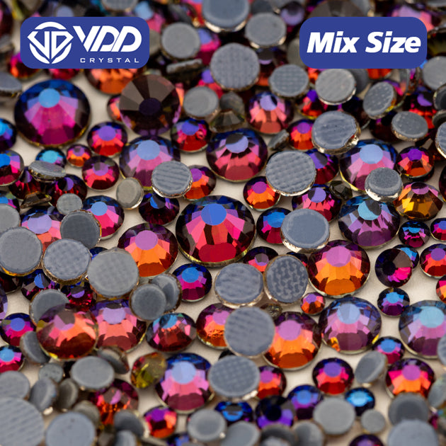 VDD 063 Blue Flare Wholesale SS6-SS30 Hotfix Mix Size Glass Rhinestone Crystal Flat Back High Quality Strass Stones For DIY Clothes Accessories