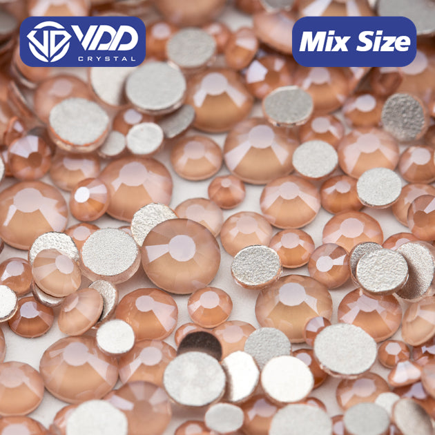 VDD 143 MRD-Honey Peach Mix Size SS6-SS20 High Quality Glass Rhinestones Crystal Flatback Glitter Stones Nail Art DIY Crafts Decorations