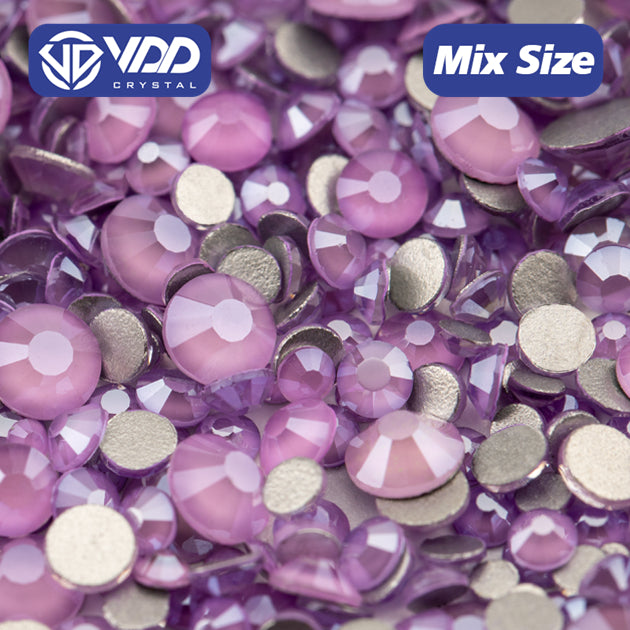 VDD 146 MRD-Lilac Mix Size SS6-SS20 High Quality Glass Rhinestones Crystal Flatback Glitter Stones Nail Art DIY Crafts Decorations