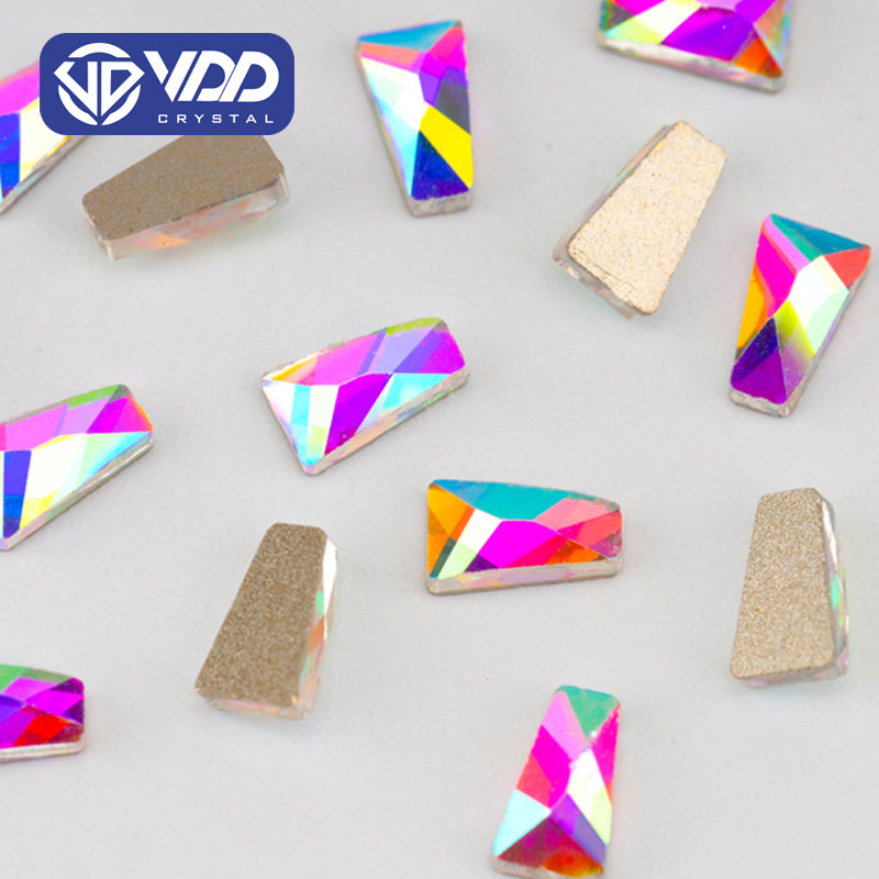 VDD 2x3x6mm - SAB12 100/500/1440Pcs Glass Shape Crystal Rhinestones Crystal AB Flatback Glitter Stones For DIY Nail Art Decorations SAB Series