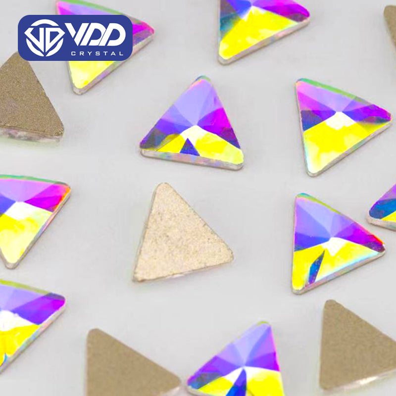 VDD 7x7mm - SAB06 100/500/1440Pcs Glass Shape Crystal Rhinestones Crystal AB Flatback Glitter Stones For DIY Nail Art Decorations SAB Series