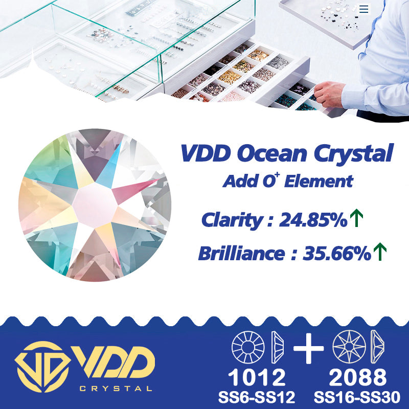 VDD 007 Lt.Co.Topaz Wholesale Mix Size SS6-SS30 High Quality Glass 2088 Rhinestones Crystal Gold Flatback Strass Stones Nail Art DIY Decorations