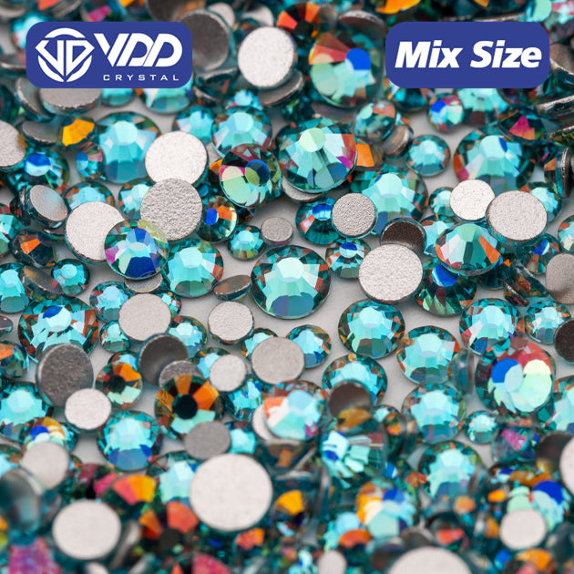 VDD 353 Magma-Aquamarine Wholesale Mix Size SS6-SS20 High Quality Glass Rhinestone Crystal Flatback Stones DIY Crafts Nail Art Decoration