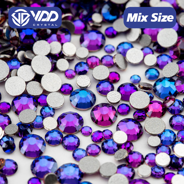 VDD 036 Purple Velvet Mix Size SS6-SS20 High Quality Glass Rhinestones Crystal Flatback Glitter Stones Nail Art DIY Crafts Decorations
