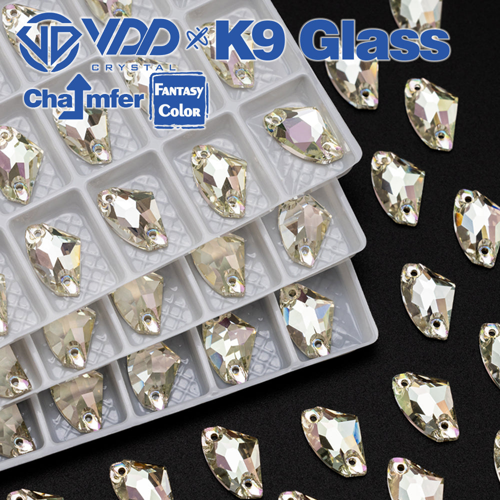 VDD Galactic 9x14mm 36Pcs Glimmer Top Quality K9 Glass Sew on Rhinestones Crystal Flatback Stones Garment Decorations