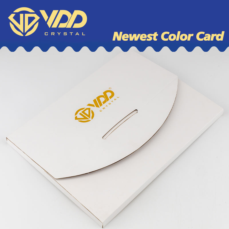 VDD 2025 Newest Color Chart Card AAAAA Crystal Rhinestone High Quality Hot Fix/Non Hotfix Stone For Compare Choose Various Color