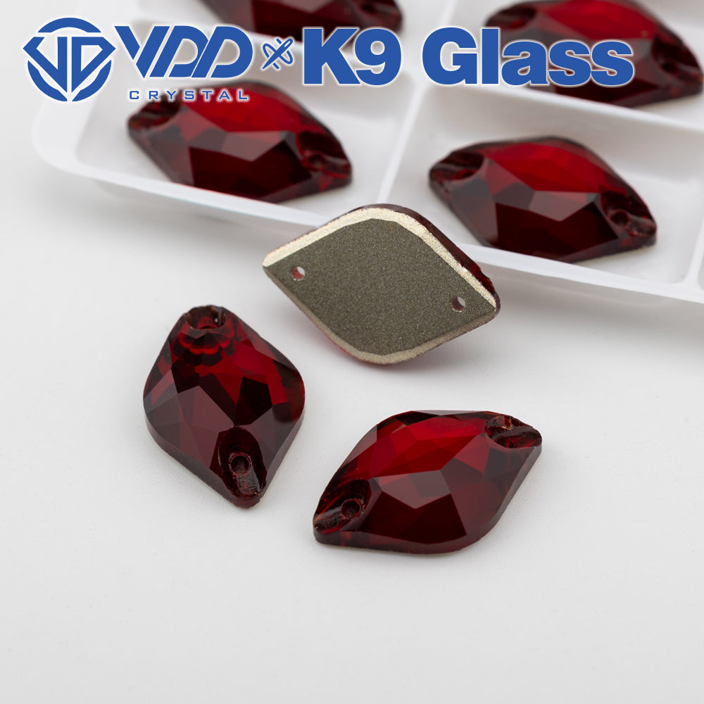 VDD S110 Garnet Lemon Top Quality K9 Glass Sew on Rhinestones Crystal Flatback Sewing Stones for Clothes Decorations