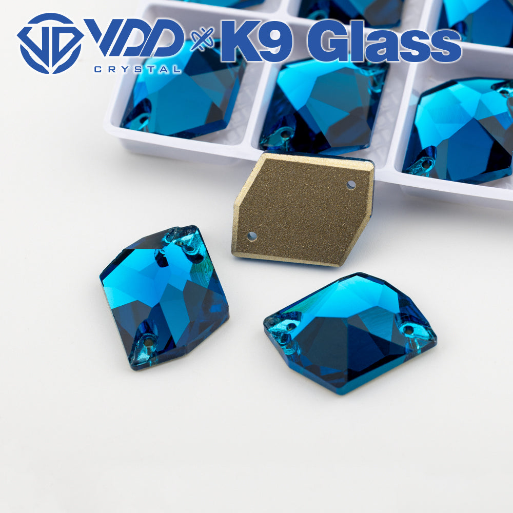 VDD S115 Indicolite Cosmic Top Quality K9 Glass Sew on Rhinestones Crystal Flatback Sewing Stones for Clothes Decorations