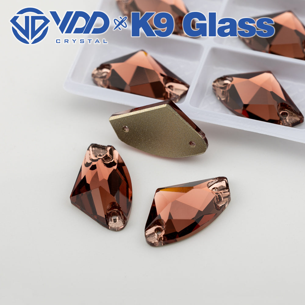 VDD S111 Wine Galactic Top Quality K9 Glass Sew on Rhinestones Crystal Flatback Sewing Stones for Clothes Decorations