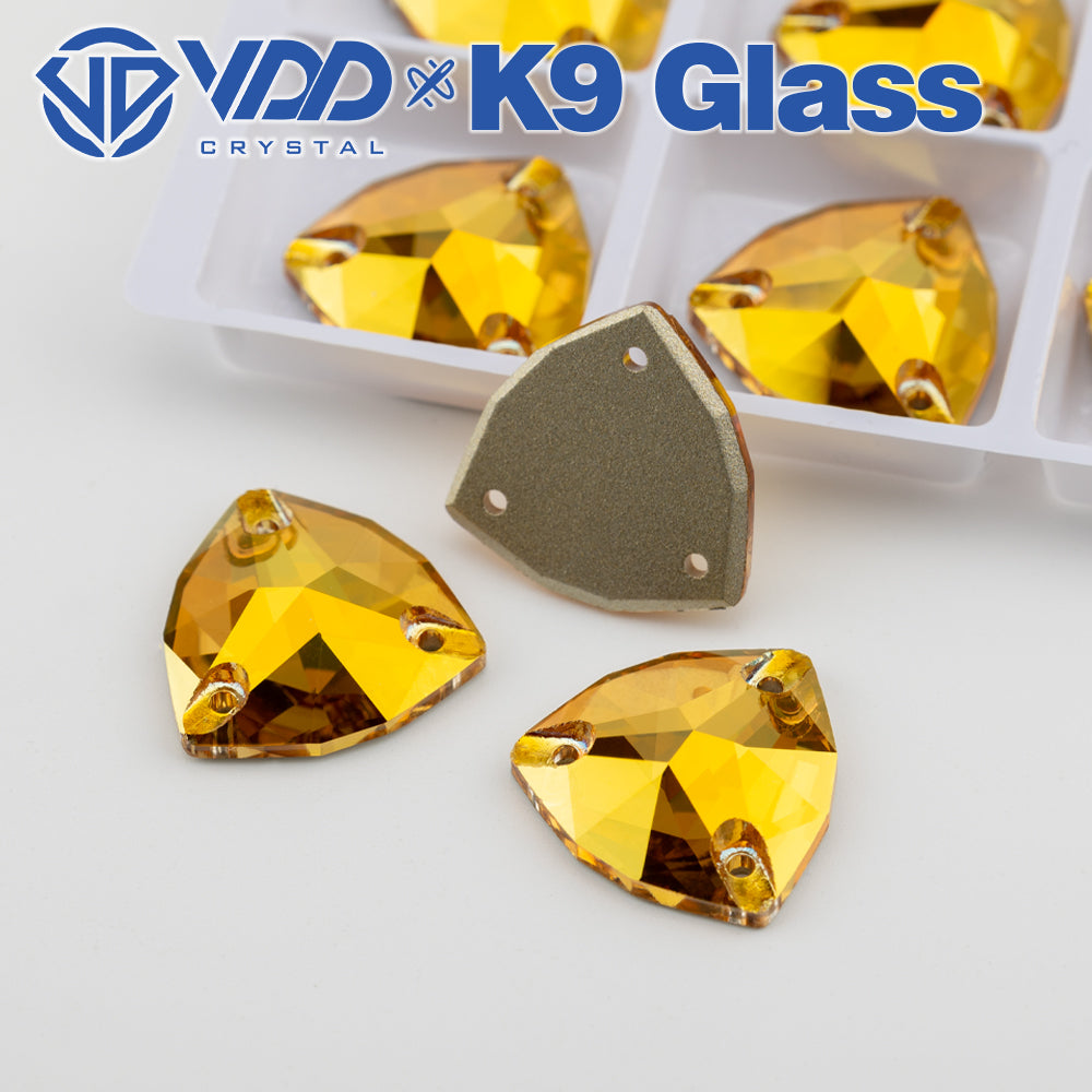 VDD Trilliant S258 Sunshine Top Quality K9 Glass Sew on Rhinestones Crystal Flatback Sewing Glitter Stones for DIY Garment