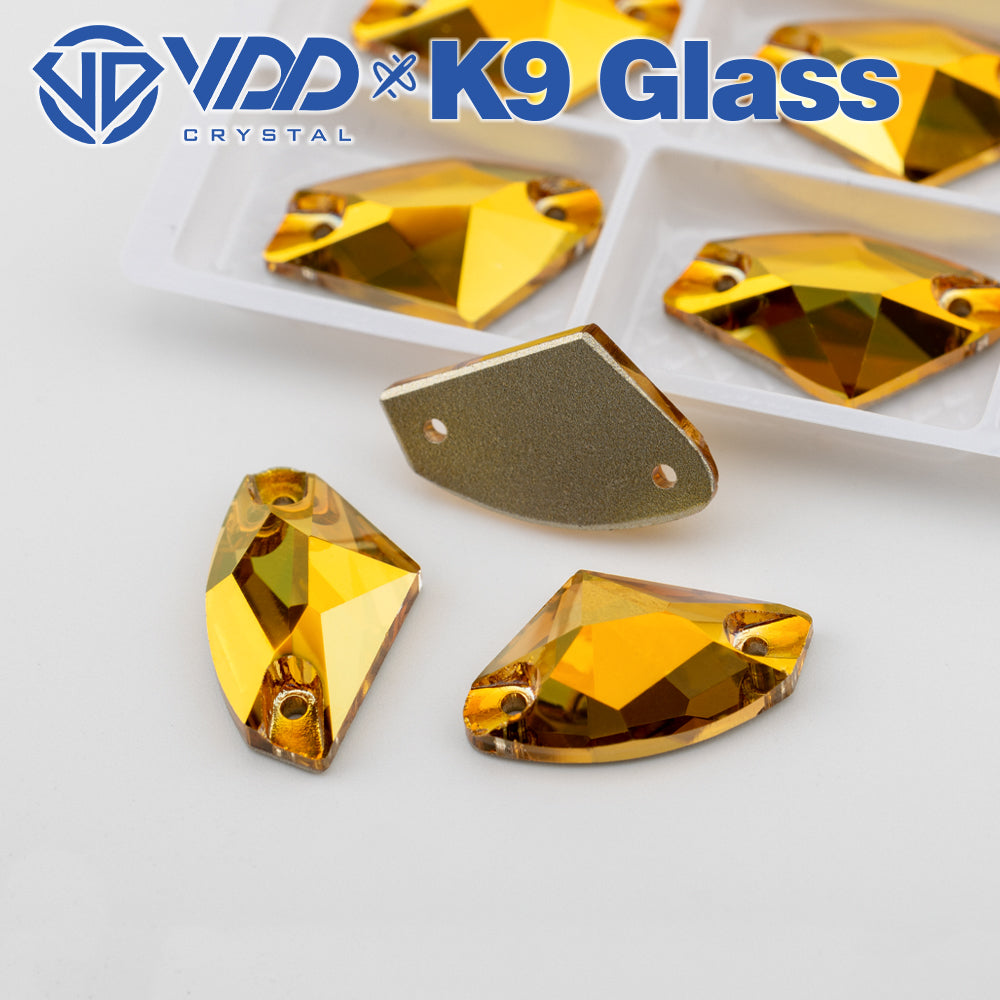 VDD S258 Sunshine Galactic Top Quality K9 Glass Sew on Rhinestones Crystal Flatback Sewing Stones for Clothes Decorations