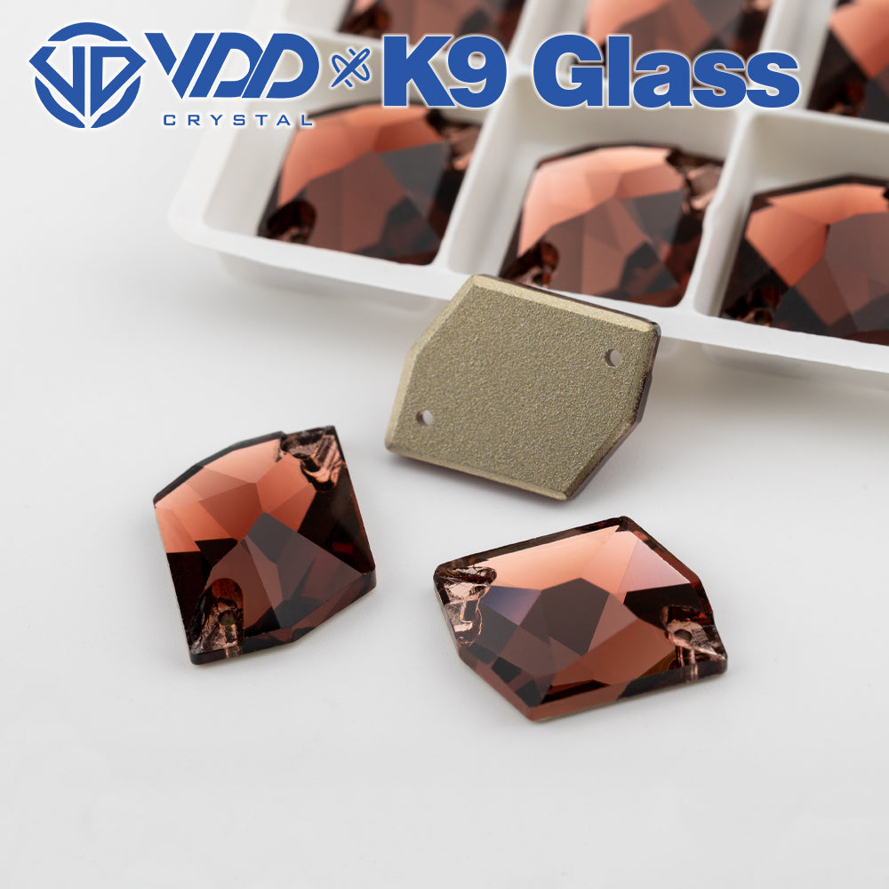 VDD S111 Wine Cosmic Top Quality K9 Glass Sew on Rhinestones Crystal Flatback Sewing Stones for Clothes Decorations