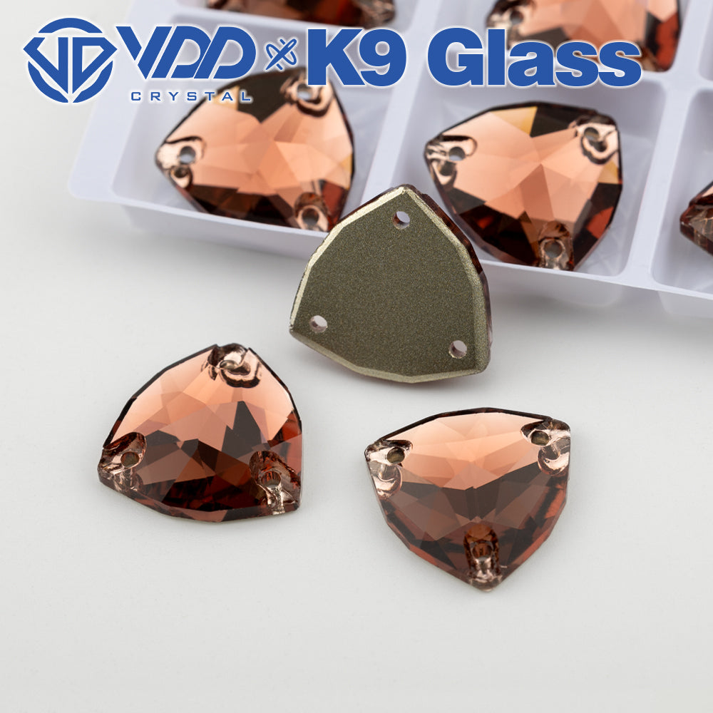 VDD Trilliant S111 Wine Top Quality K9 Glass Sew on Rhinestones Crystal Flatback Sewing Glitter Stones for DIY Garment