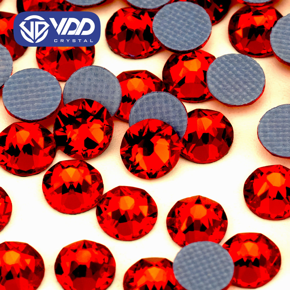 VDD 013 Siam SS16-SS30 High Quality Hot-Fix Glass 2088 Rhinestones Crystal Flatback 8 Big 8 Small DIY Clothes Decoration