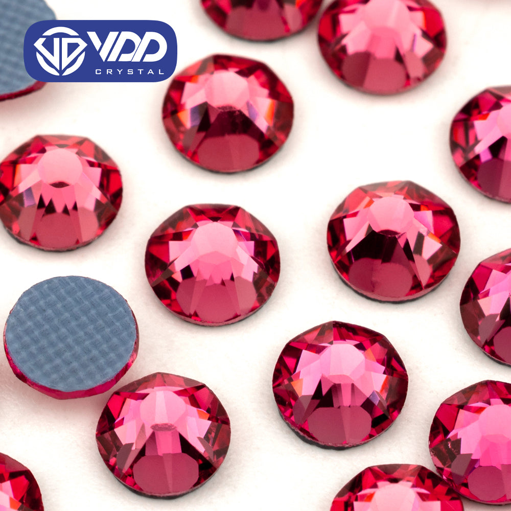 VDD 041 Rose SS16-SS30 High Quality Hot-Fix Glass 2088 Rhinestones Crystal Flatback 8 Big 8 Small DIY Clothes Decoration