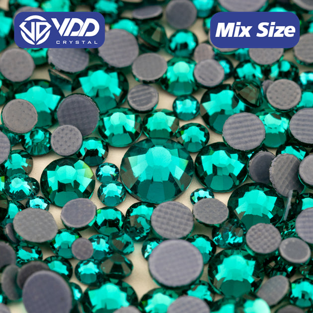 VDD 026 Blue Zircon Wholesale SS6-SS30 Hotfix Mix Size Glass Rhinestone Crystal Flat Back High Quality Strass Stones For DIY Clothes Accessories