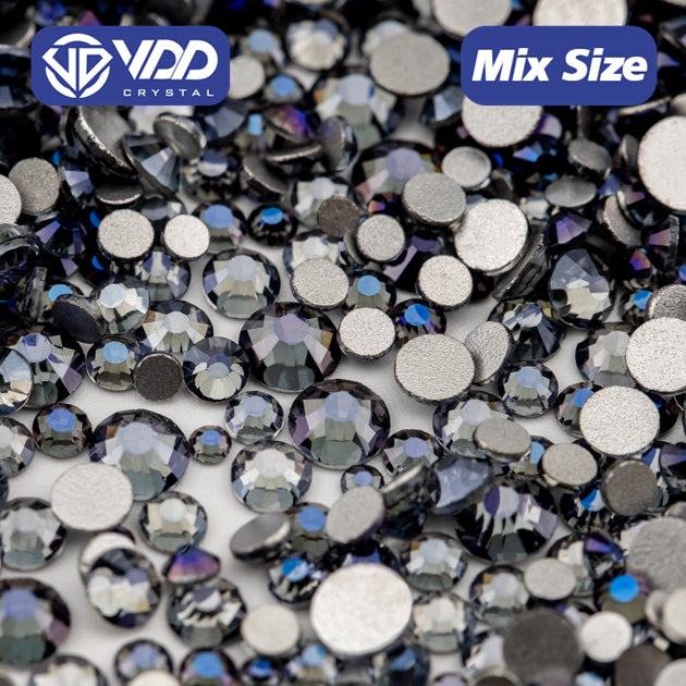 VDD 120 Night Purple Mix Size SS6-SS20 High Quality Glass Rhinestones Crystal Flatback Glitter Stones Nail Art DIY Crafts Decorations