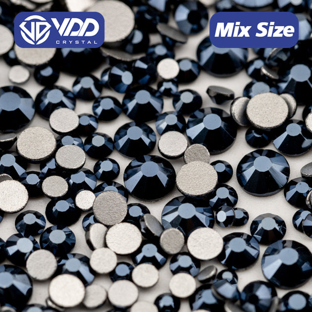VDD 171 Metallic Dark Mix Size SS6-SS20 High Quality Glass Rhinestones Crystal Flatback Glitter Stones Nail Art DIY Crafts Decorations