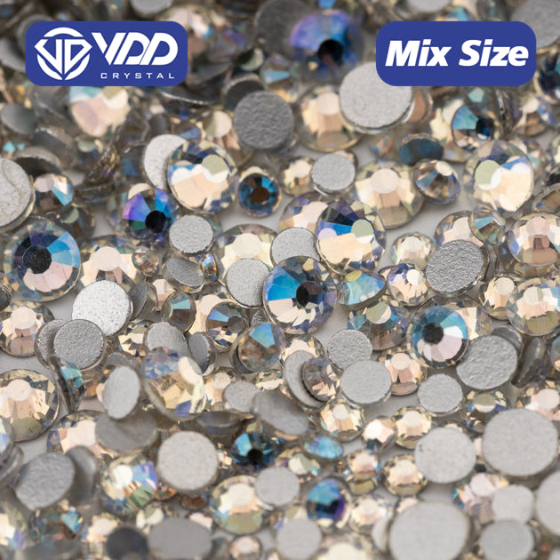 VDD 061 Moon Shadow Mix Size SS6-SS20 High Quality Glass Rhinestones Crystal Flatback Glitter Stones Nail Art DIY Crafts Decorations