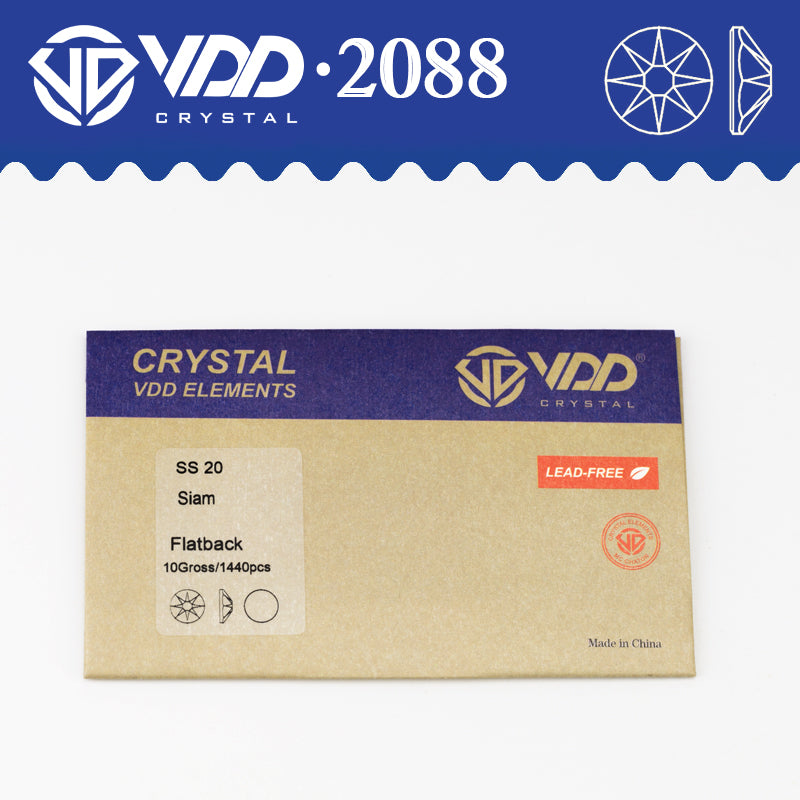 VDD 013 Siam SS16-SS30 High Quality AAAAA 2088 8 Big 8 Small Rhinestone Flatback Glitter Stone Crafts Nail Art Accessories