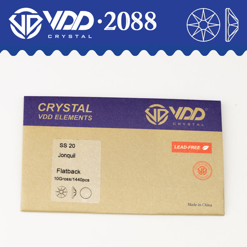 VDD 004 Jonquil SS16-SS30 High Quality AAAAA 2088 8 Big 8 Small Rhinestone Flatback Glitter Stone Crafts Nail Art Accessories