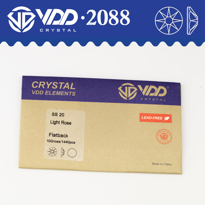 VDD 034 Violet SS16-SS30 High Quality 2088 Rhinestones Crystal 8 Big 8 Small Flatback Stones For DIY Crafts Nail Art Decoration