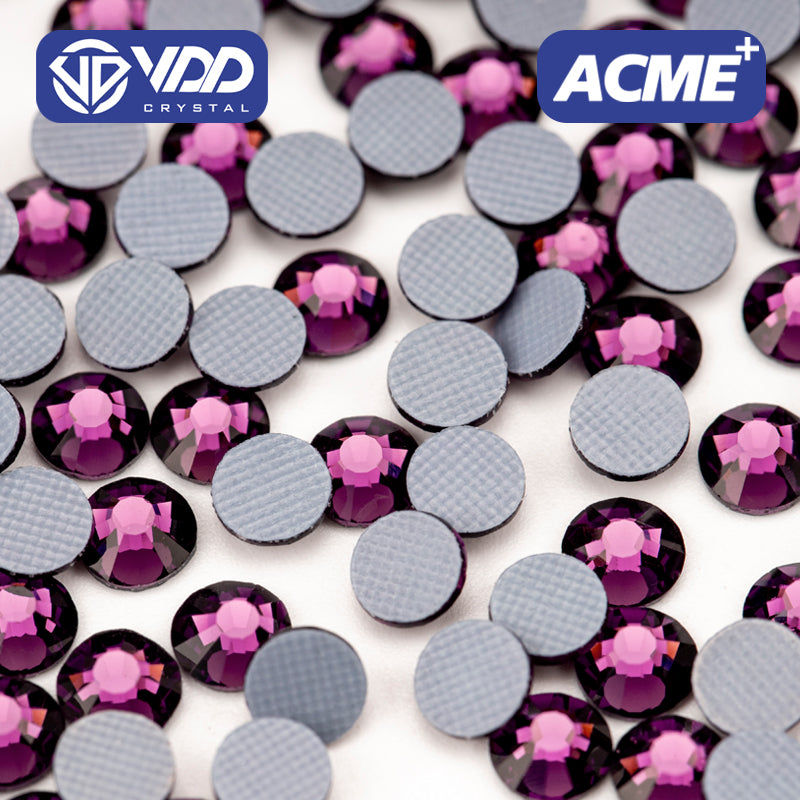 VDD 033 Amethyst ACME+Series AAAAA Top Quality Hot-Fix Glass Crystal Rhinestones Flatback Strass Stones