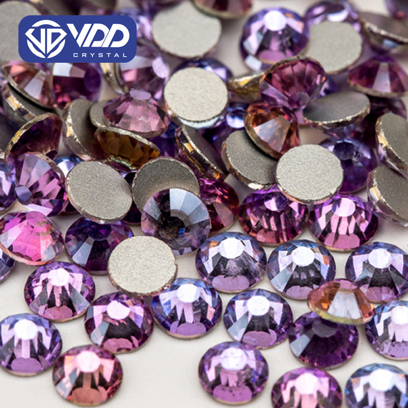 VDD 037 Angel Violet Ocean Series High Quality Non-hotfix Glass Crystal Rhinestones Flatback Strass Stones