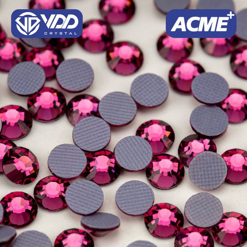 VDD 042 Fuchsia ACME+Series AAAAA Top Quality Hot-Fix Glass Crystal Rhinestones Flatback Strass Stones