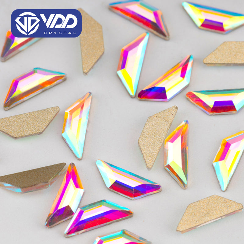 VDD 3x8.5mm - SAB29 100/500/1440Pcs Glass Shape Crystal Rhinestones Crystal AB Flatback Glitter Stones For DIY Nail Art Decorations SAB Series
