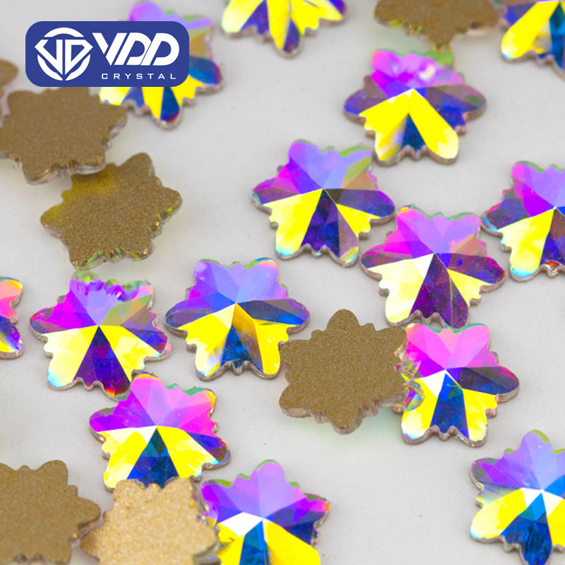 VDD 8x8mm - SAB39 100/500/1440Pcs Glass Shape Crystal Rhinestones Crystal AB Flatback Glitter Stones For DIY Nail Art Decorations SAB Series