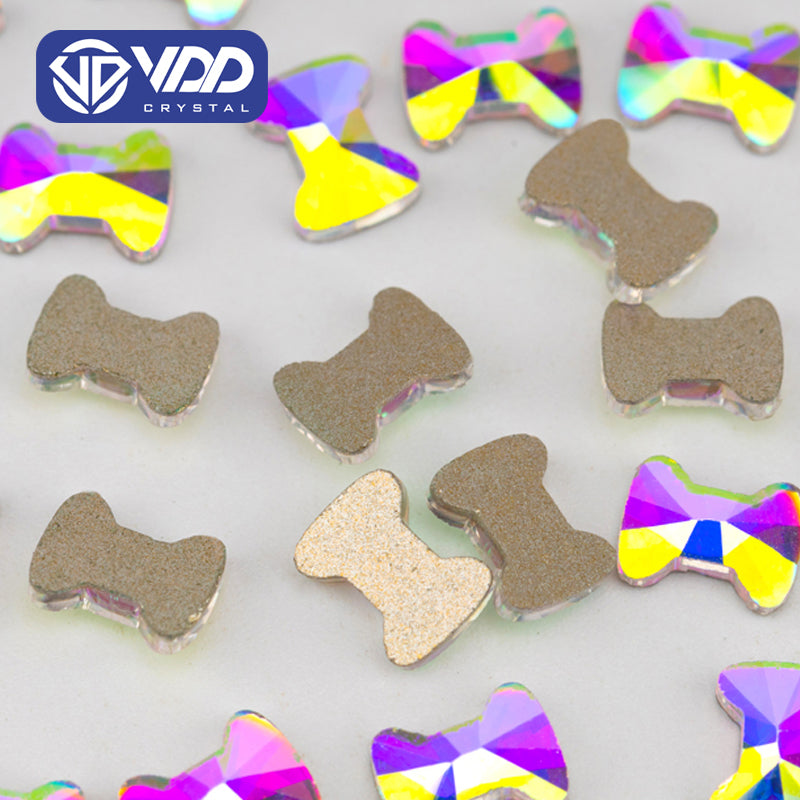 VDD 4x6mm - SAB44 100/500/1440Pcs Glass Shape Crystal Rhinestones Crystal AB Flatback Glitter Stones For DIY Nail Art Decorations SAB Series