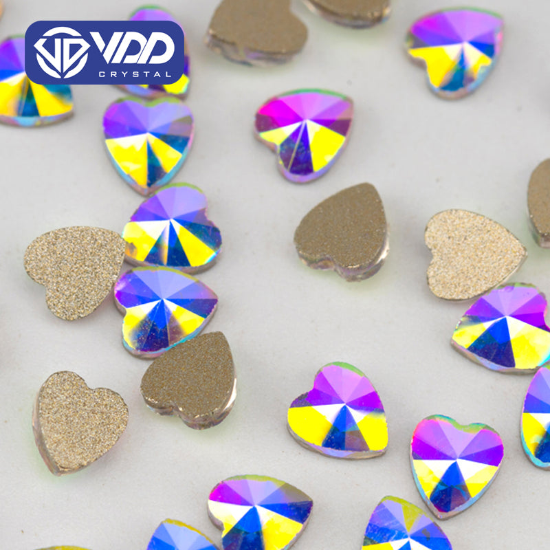 VDD 013 Siam Ocean Series - Cristales de imitación de vidrio sin fijación en caliente de alta calidad, piedras de estrás con parte posterior plana