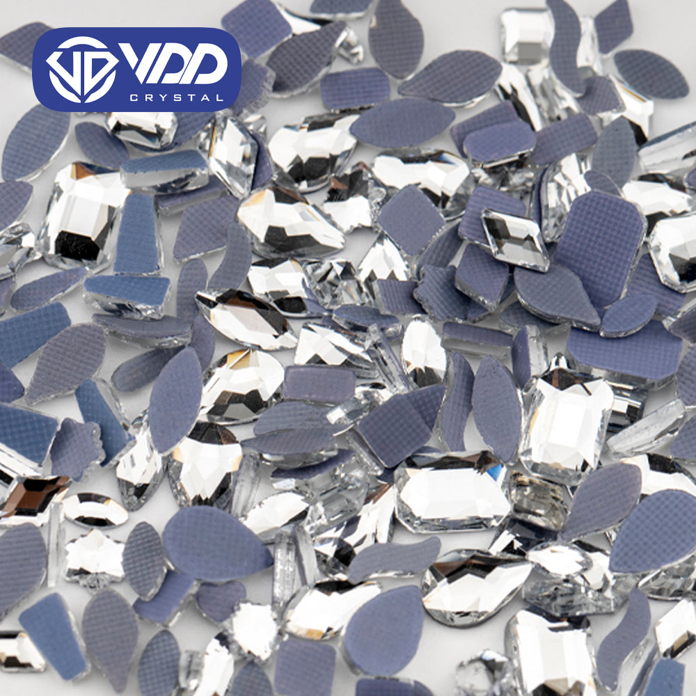 VDD Crystal AAAAA Top Quality 100/500Pcs Mix Shape Glass Hotfix Crystal Rhinestones Flatback Stones DIY Crafts Dress Clothes Decorations